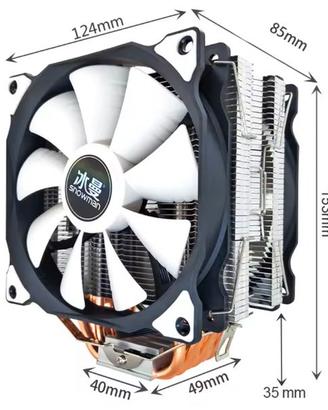 Dissipatore per CPU. 6 tubi ARGB 120mm Intel AMD
