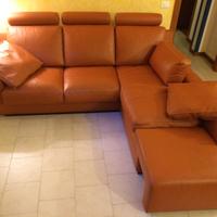 Divano letto matrimoniale trasformabile in pelle