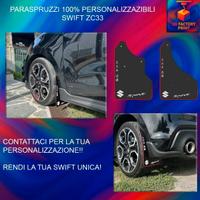Paraspruzzi 100% personalizzati Swift serie 33