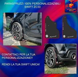 Paraspruzzi 100% personalizzati Swift serie 33