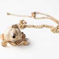 Collana Carrozza Zucca Porta Foto Oggetti SI APRE