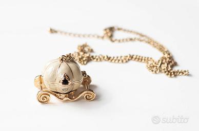 Collana Carrozza Zucca Porta Foto Oggetti SI APRE