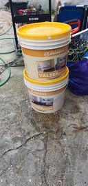 due bidoni pittura bianca lavabile traspirante