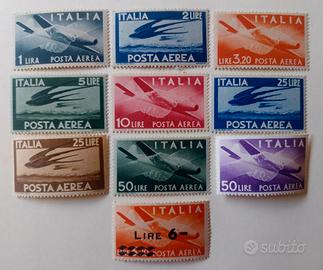 Francobolli Italia 1945 - Posta Aerea Democratiica