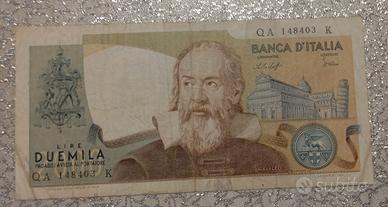 banconota 2000 lire Galileo 