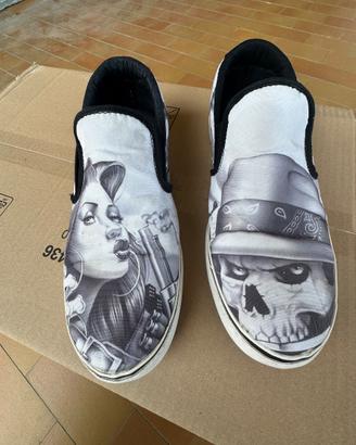 Osiris slip-on stampa teschio/pin-up 🖤