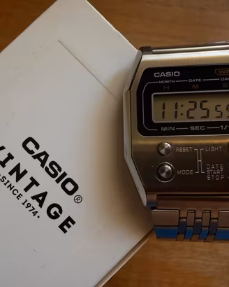 Casio Vintage A1100D-1EF — Full Set (Acciaio)