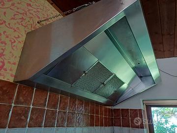 cappa professionale in acciaio inox ristorazione