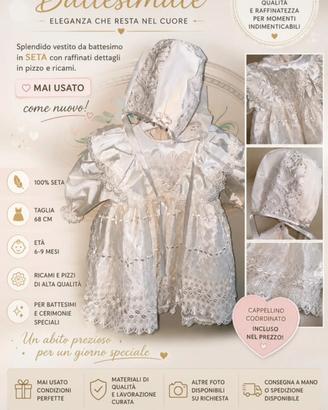 Vestito battesimale bimba