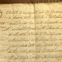 Manoscritto del 1852– atto notarile