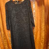 vestito nero in pizzo forpen M