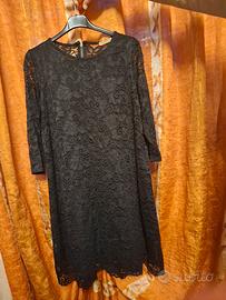 vestito nero in pizzo forpen M