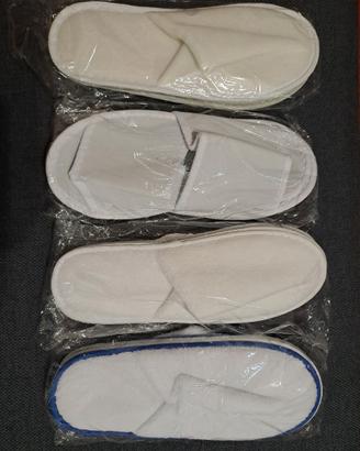 Set 4 Paia Pantofole Spugna Comfort -Assortiti NEW