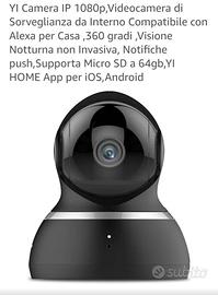 N. 6 telecamere Yi home camera + MicroSD 32gb
