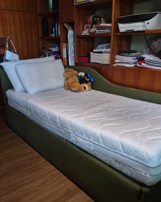 Letto singolo con letto estraibile