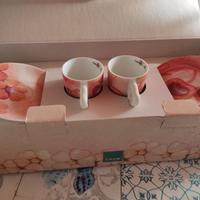 Set 2 tazze colazione in porcellana marca Thun 