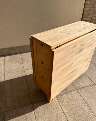 Mobile Tavolo 152x80 cm con cassetti richiudibile