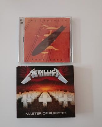  CD originali Metallica e Led Zeppelin 