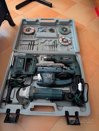 Kit Smerigliatrice Trapano Seghetto Levigatrice