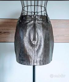 Zara - Minigonna Effetto Pelle,xs ed M diapono ile