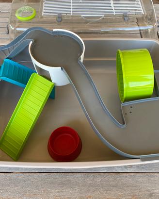 Gabbietta per criceto con accessori