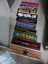 insegne videogame vintage.