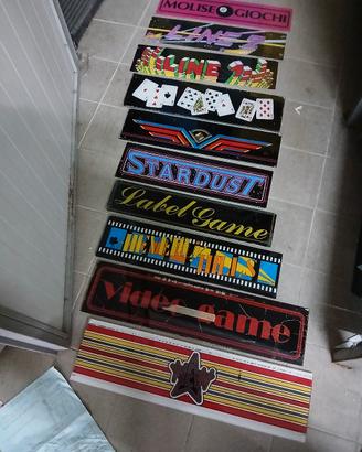 insegne videogame vintage.