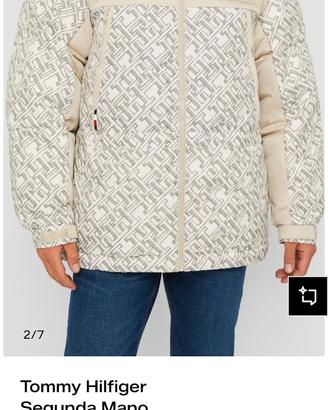 Chaqueta Invierno Tommy Hilfiger Monograma Beige