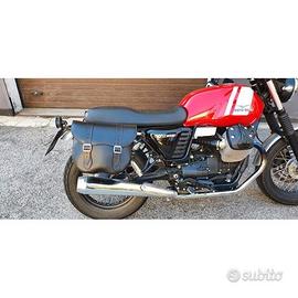 borsa indiana in pelle per moto custom