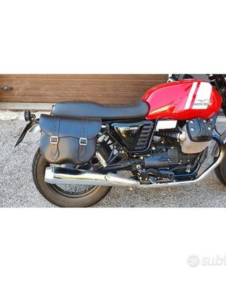 borsa indiana in pelle per moto custom