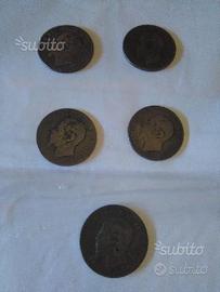 Cofanetto di circa 300 monete del 1800 Re d'Italia