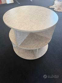Tavolino girevole / libreria rotonda 60x60 cm