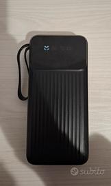 powerbank nero da 20000mAh nuovo