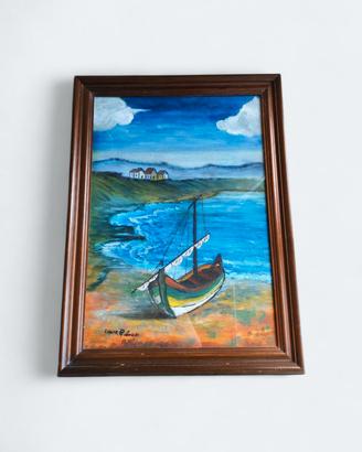 Quadro Paesaggio Marino – Cornice in Legno