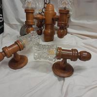Set lampadario e 2 applique retrò