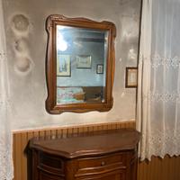 Specchio-console porta bottiglie-cassapanca
