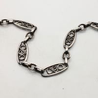 Stupenda catenella orologio argento fine 800