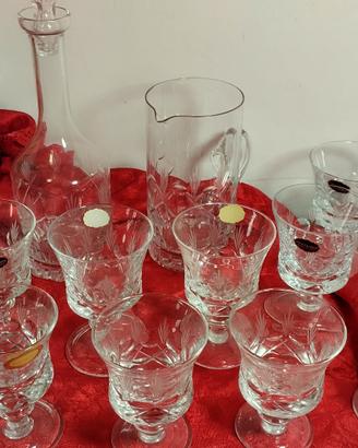 Bicchieri di cristallo vintage 