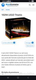 Lego Icons MLS Titanic 10294 misb, sigillato