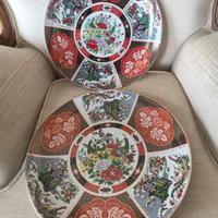 piatti decorativi in porcellana placcati oro