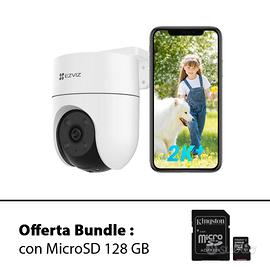 Telecamera Videosorveglianza PTZ 2k con Sd 128Gb