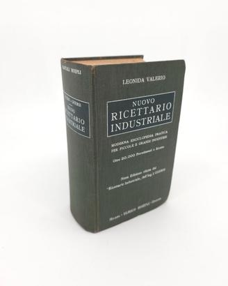 Nuovo Ricettario Industriale Valerio Hoepli 1931