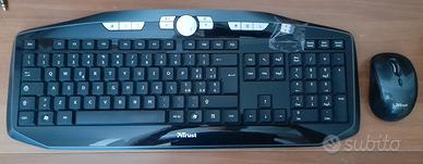 Tastiera e mouse wireless Trust