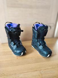 Scarponi Snowboard Donna Neri Viola