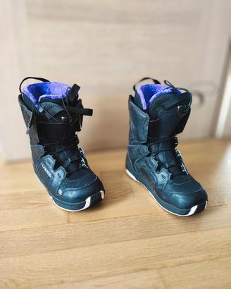 Scarponi Snowboard Donna Neri Viola
