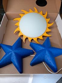 Lampadario sole e luna