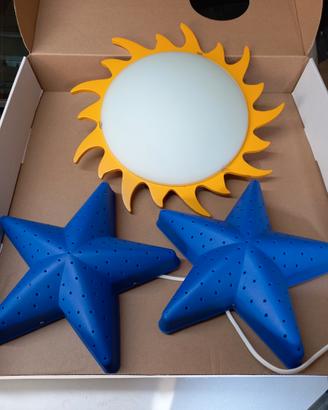 Lampadario sole e luna