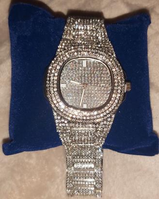 Orologio massiccio scintillante donna elegante new