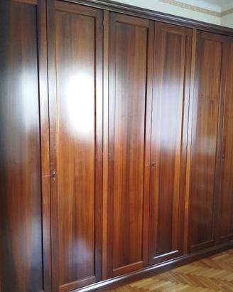 Armadio classico a 6 ante in legno massello