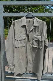 Camicia multitasche cachi